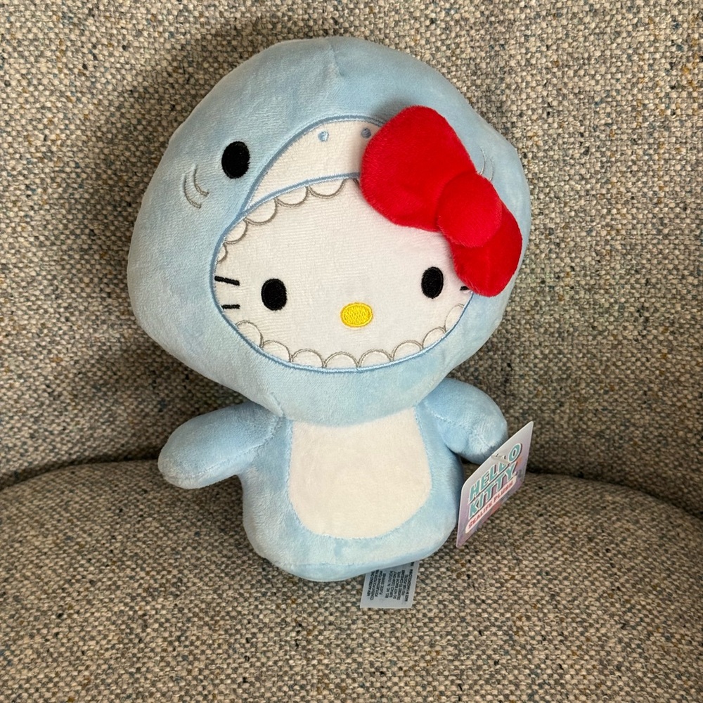Hello Kitty Shark Costume 9” Plush Toy – Brand New (NWT)